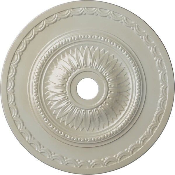 Ekena Millwork Sunflower Ceiling Medallion (Fits Canopies up to 5 5/8"), 29 1/2"OD x 3 5/8"ID x 1 5/8"P, Flash Blue CM29SFFBS - main